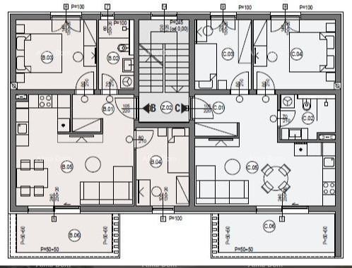 ŠTINJAN – NEW BUILDING NEAR THE SEA AND THE CITY. Apartment B Building B 5