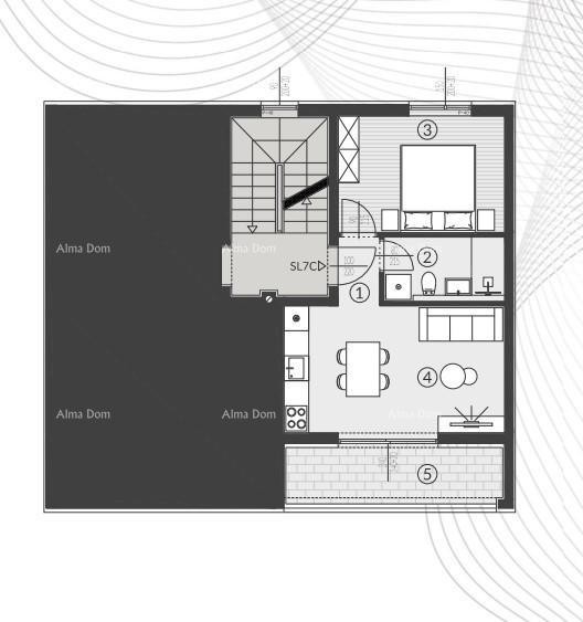 Prodaja stanova u novom stambenom kompleksu, Štinjan! 7C 15