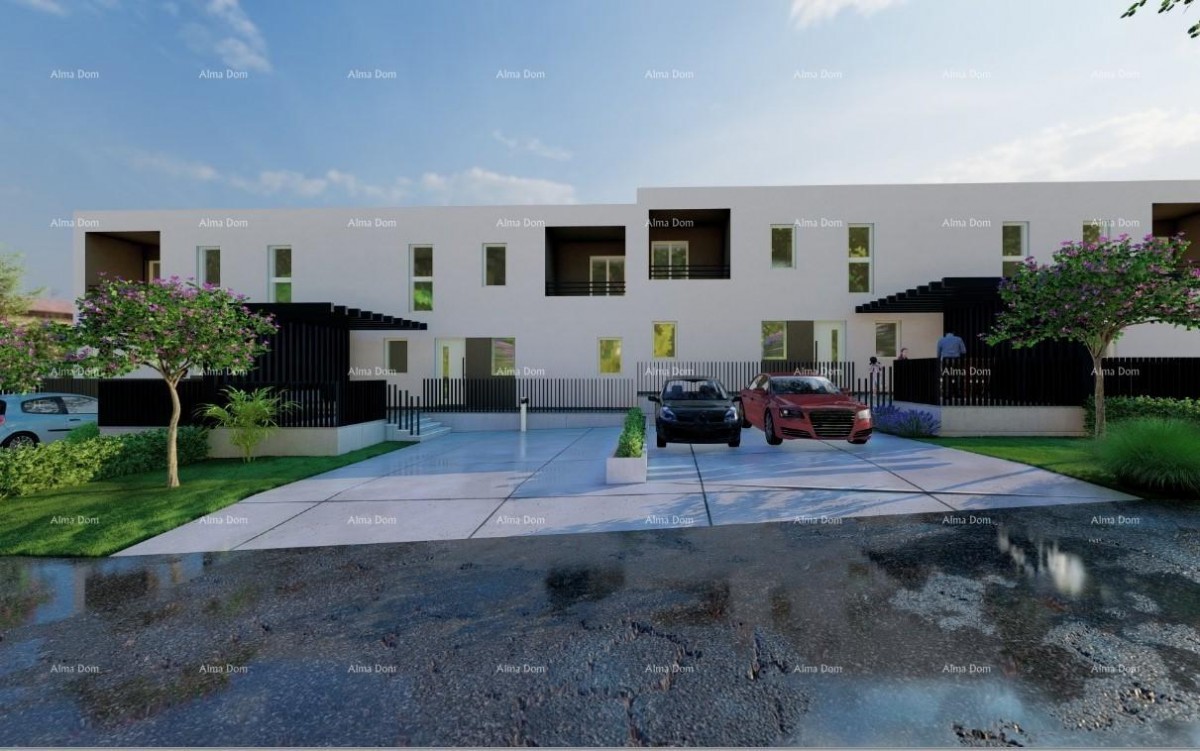 POREČ - Moderna polpritlična hiša z lastnim zelenjem (Hiša B) 11