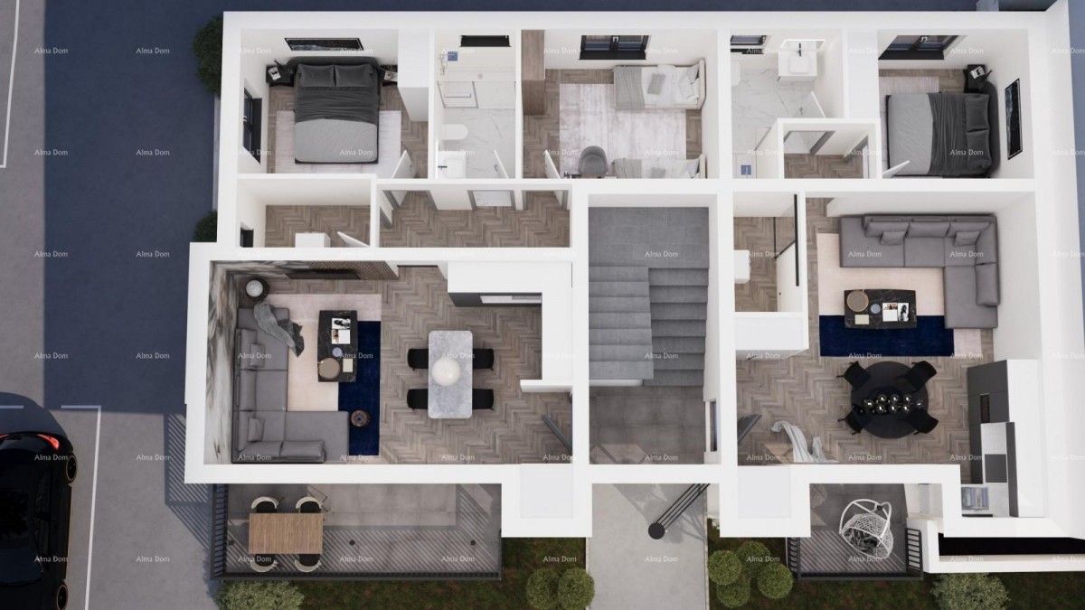 ŽMINJ – spacious ground floor apartment (Apartment B) 9