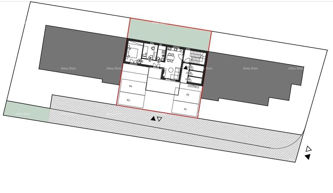 Prodaja stanov v gradnji - nov stanovanjski kompleks, Pula! Stan A Zg A2 6