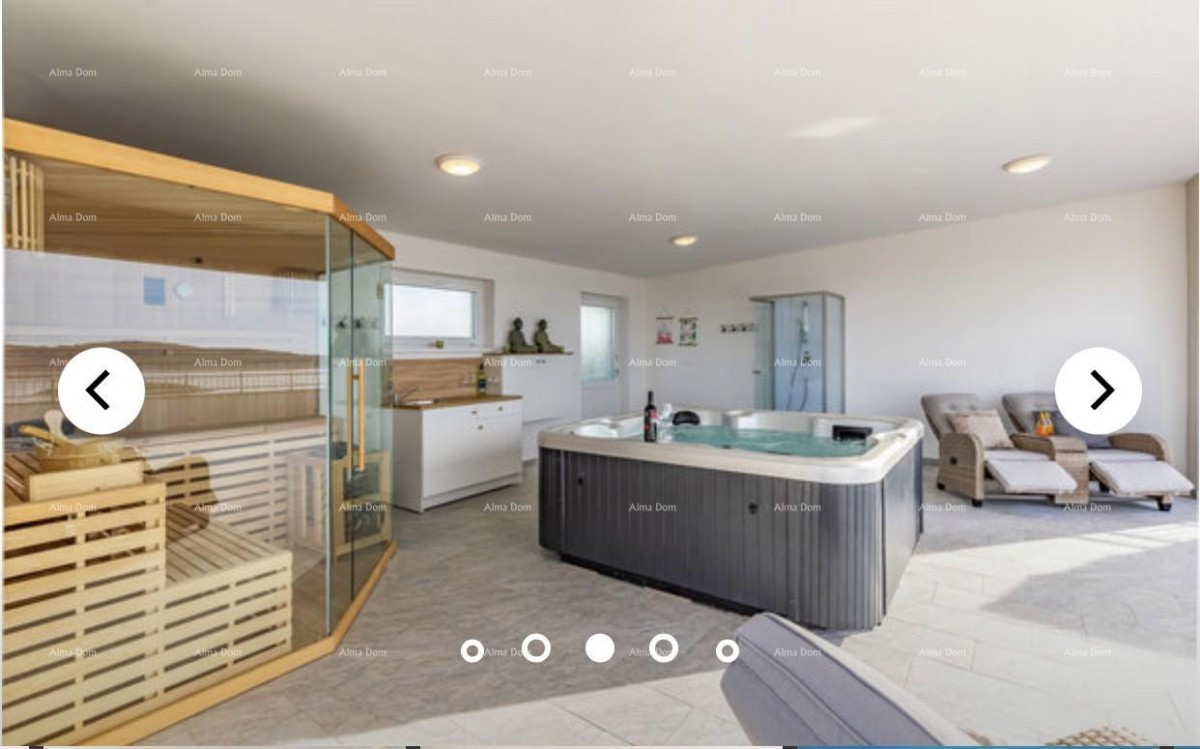 A beautiful villa with a sea view. POMER 4