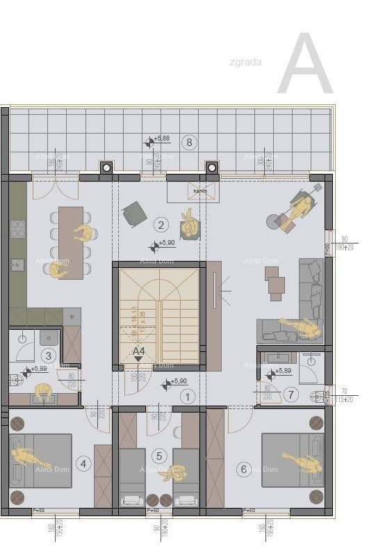 Sale of Modern Apartments in the New Residential Project, Štinjan, A4 12
