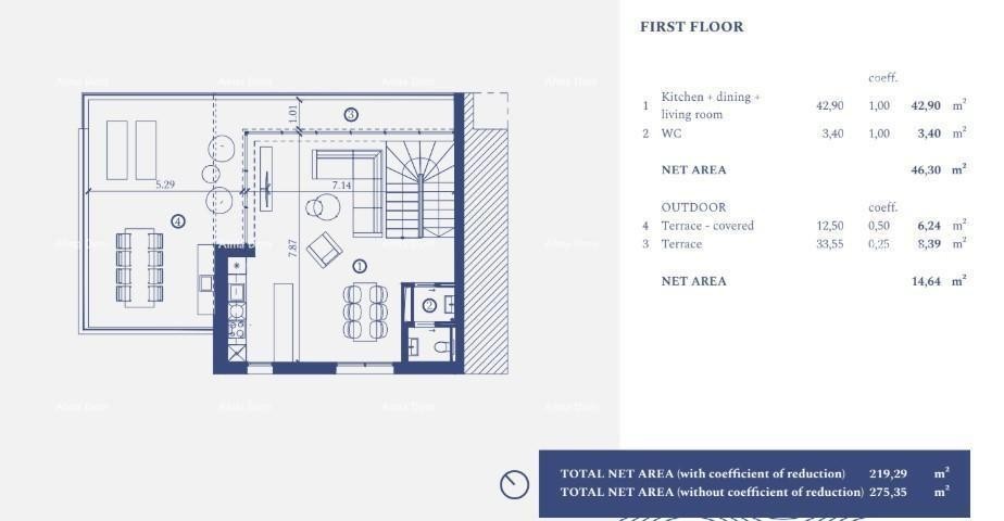 UMAG, Samostojeća vila u luksuznom resortu! Pogled na more! V16 8