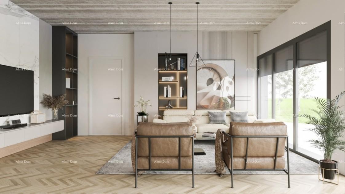 Sale of a building plot with a building permit for the construction of a modern family house, near Barban! 3