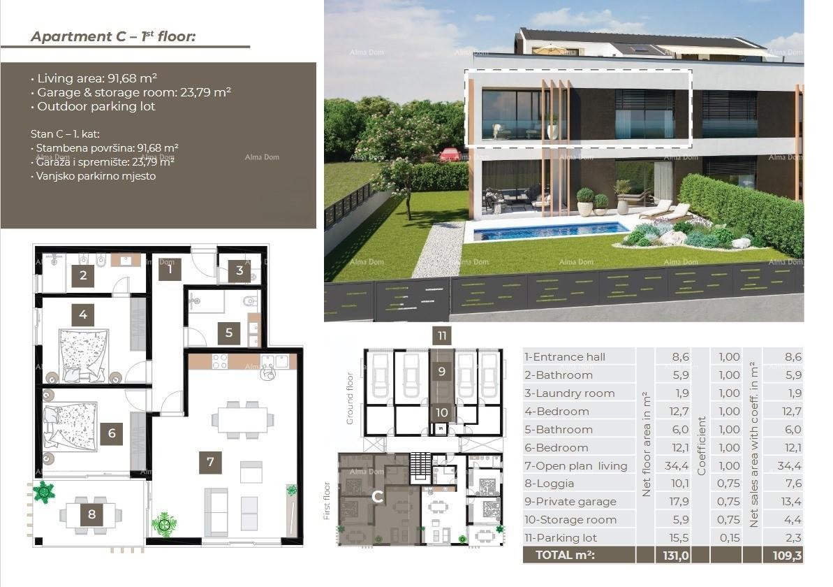 Sale of apartments in a new residential project, Rovinj! 5