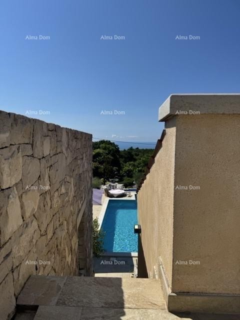 Mediteranska kuća s bazenom i pogledom na more , Raša 11