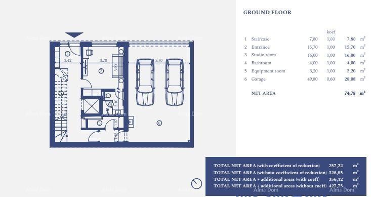 UMAG, Samostoječa vila v luksuznem letovišču! Pogled na morje! V 31 17