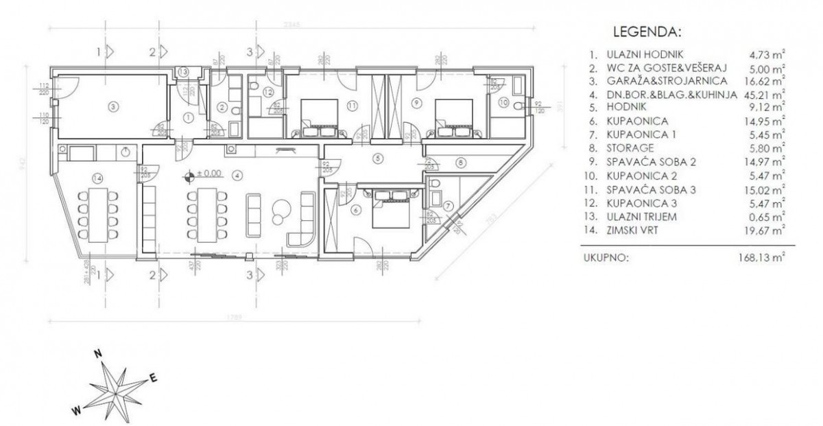 Sale of a building plot with a building permit for the construction of a modern family house, near Barban! 8