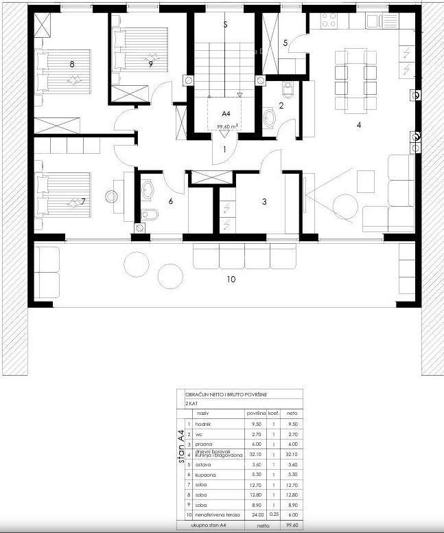 Sale of apartments in a new residential project, Pula. Valmade 6