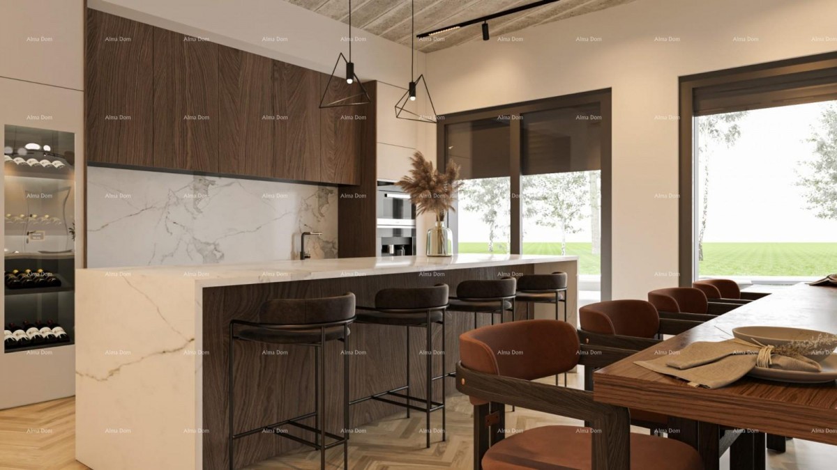 Sale of a construction plot with a building permit for the construction of a modern family house, near Barban! 8