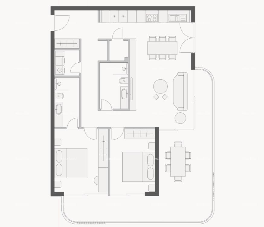 ROVINJ - sale of an apartment in a luxury residence by the sea / S5 24