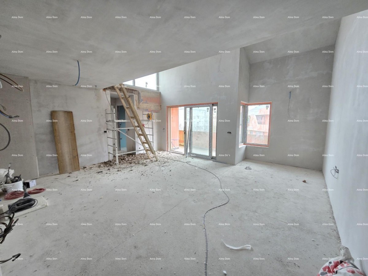 Poreč, residential and commercial building under construction with apartments and underground garages 14