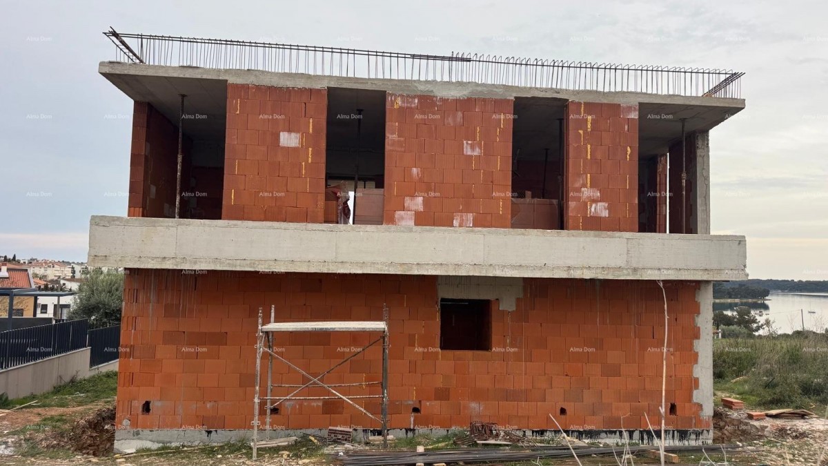 Mukalba, Medulin, Prodaja hiše v roh-bau fazi s pogledom na morje 8