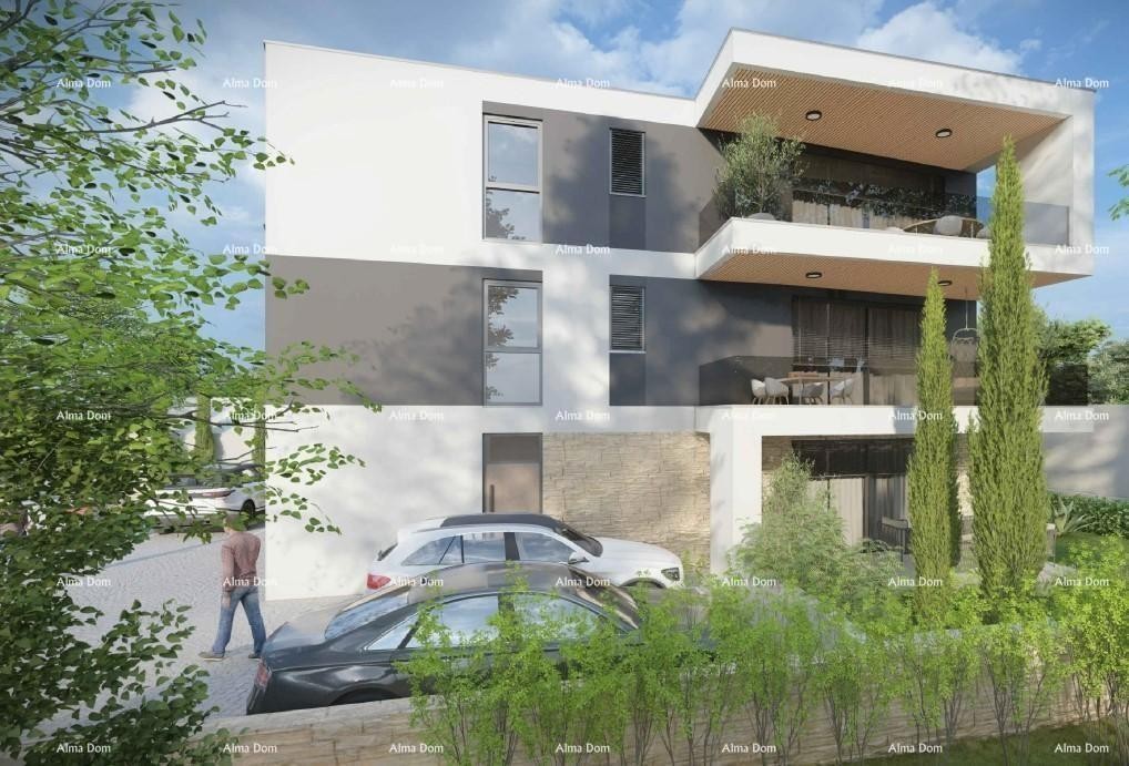 Dvosoban stan s velikim vrtom 100 metara do rive. 6