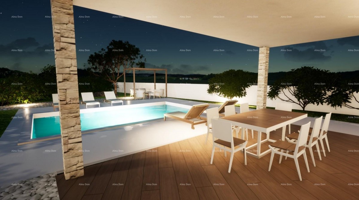 Vendita di una moderna casa con piscina in un tranquillo e bel luogo istriano,  Svetvinčenat! 31