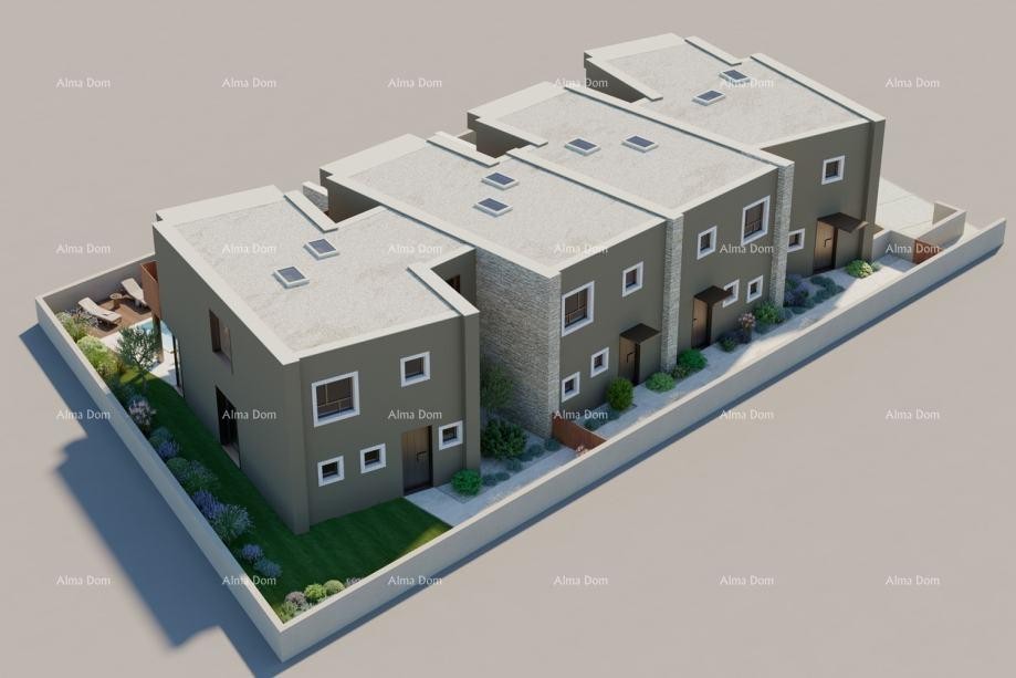 Bale. Moderna kuća u nizu s bazenom, 148,56 m² 6