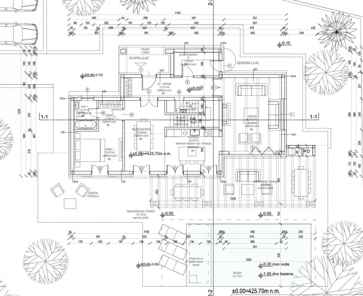 Prodaja - prostorna hiša s bazenom v gradnji, blizu Pazina! 2