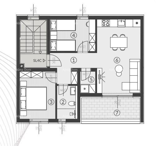Prodaja stanova u novom stambenom kompleksu, Štinjan! 4C 15