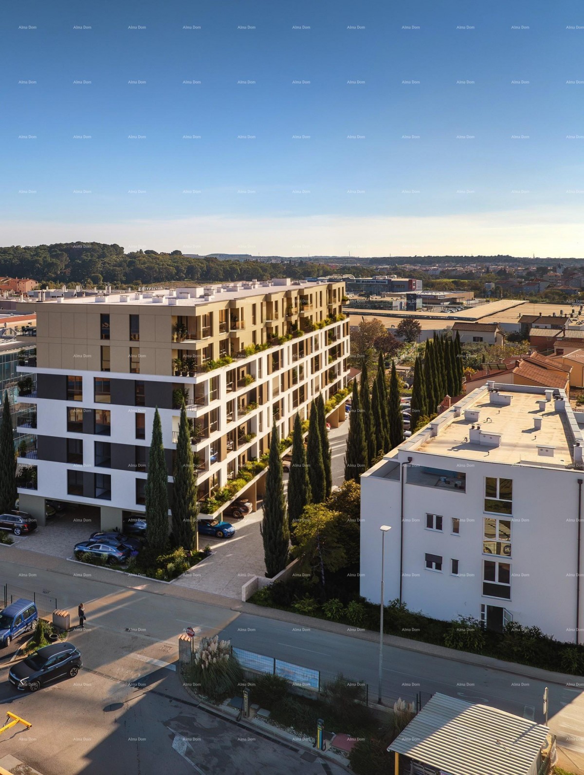 Pula! Prodaja stanovanja s parkirnim mestom v večstanovanjski moderni stavbi z dvigalom. S3 1