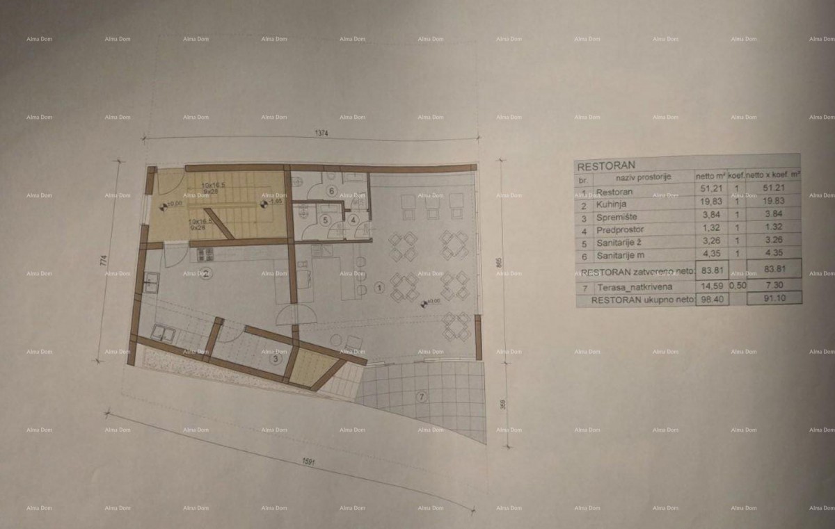Sale of construction land with an approved project for the construction of a commercial building, Medulin! 6