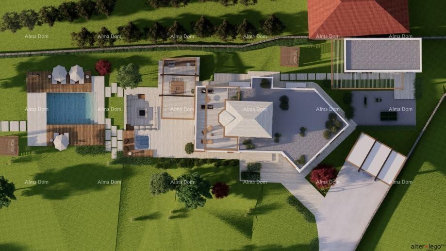 POMER, prima fila al mare, casa con terreno edificabile e progetto per villa di lusso 13