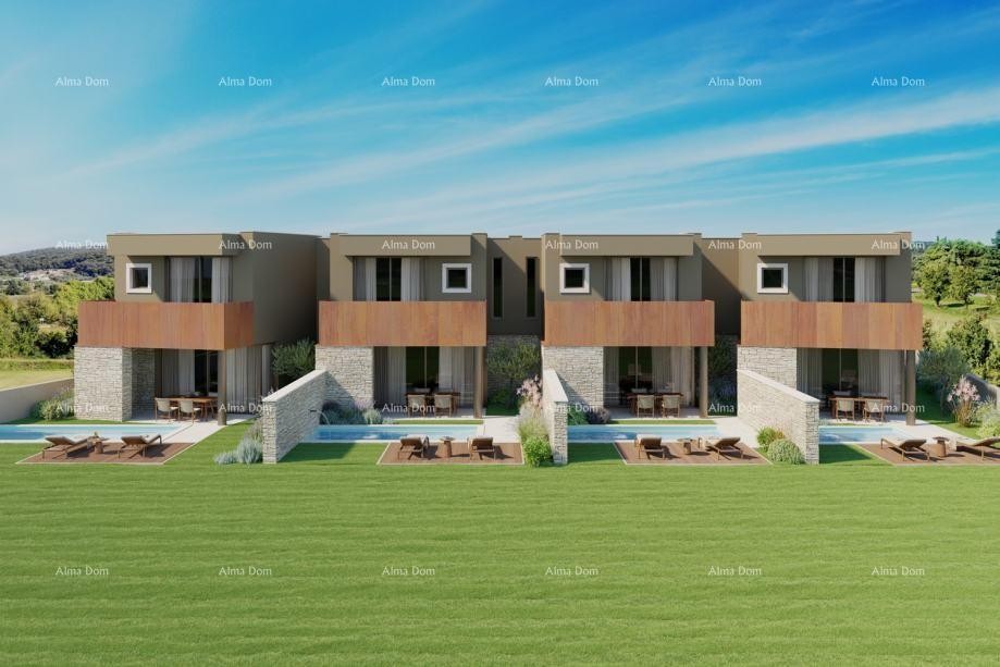 Bale. Moderna kuća u nizu s bazenom, 148,56 m² 2