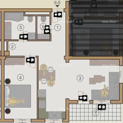 Appartamenti in vendita in un nuovo complesso residenziale in costruzione, vicino al tribunale, Pola! 12