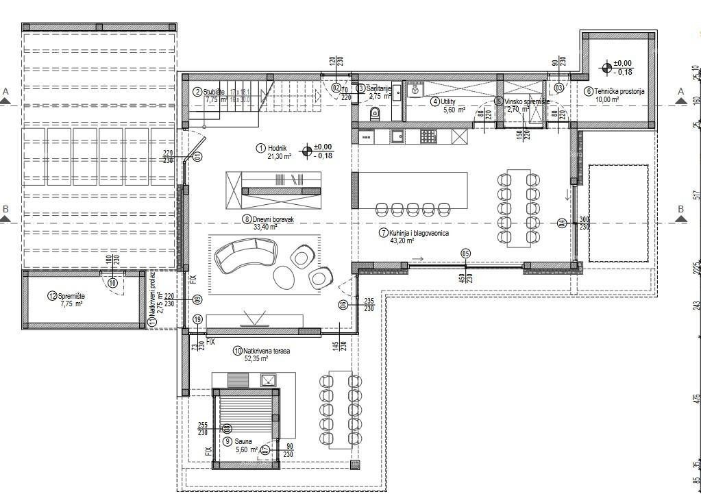 Роскошный семейный дом с бассейном на продажу в Лабинчи, недалеко от Пореча 36