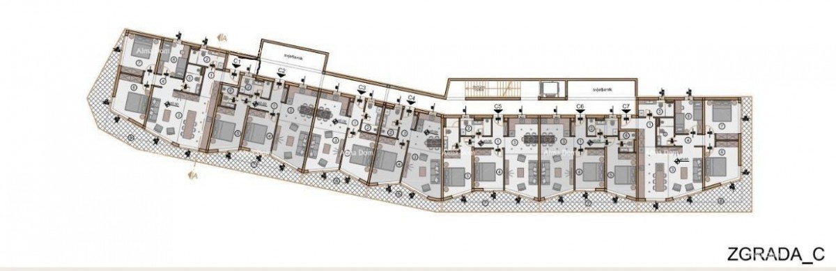 Sale of modern apartments in an exclusive building with a view of the marina, Pula! 14