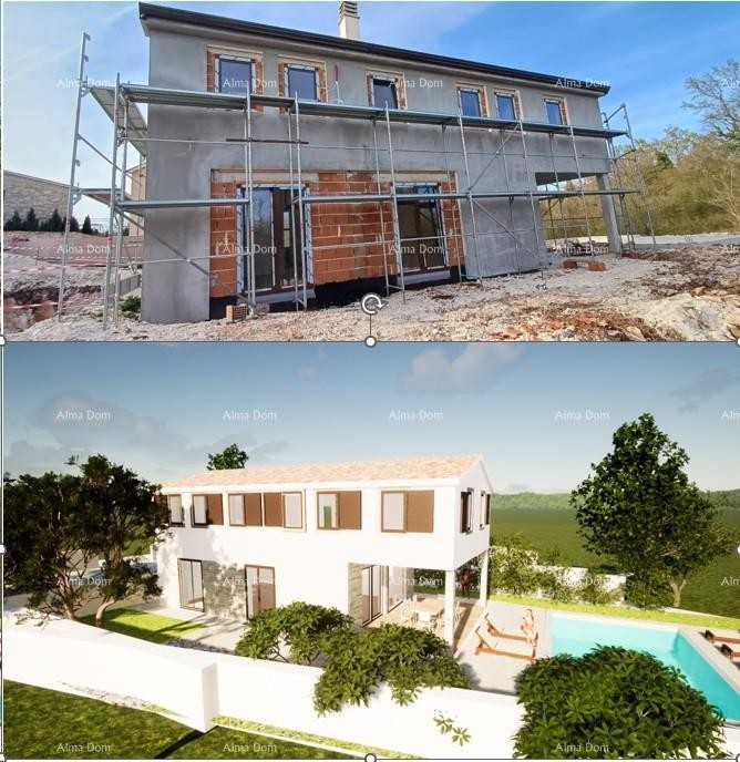 Vendita di una moderna casa con piscina in un tranquillo e bel luogo istriano,  Svetvinčenat! 3