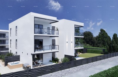 Sale - New, modern apartments near the sea with parking spaces and a yard, Peroj! Sea view! Z2-S2