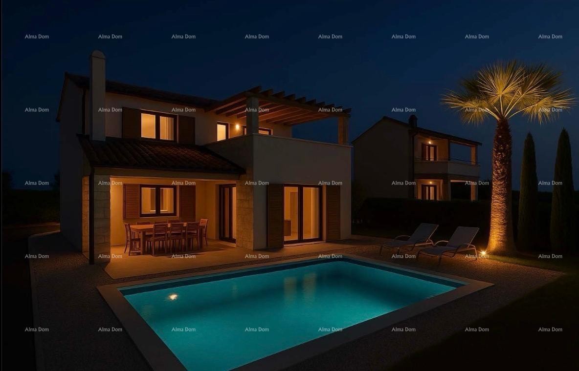 Beautiful villa with a pool located in a peaceful setting of Červar. 14