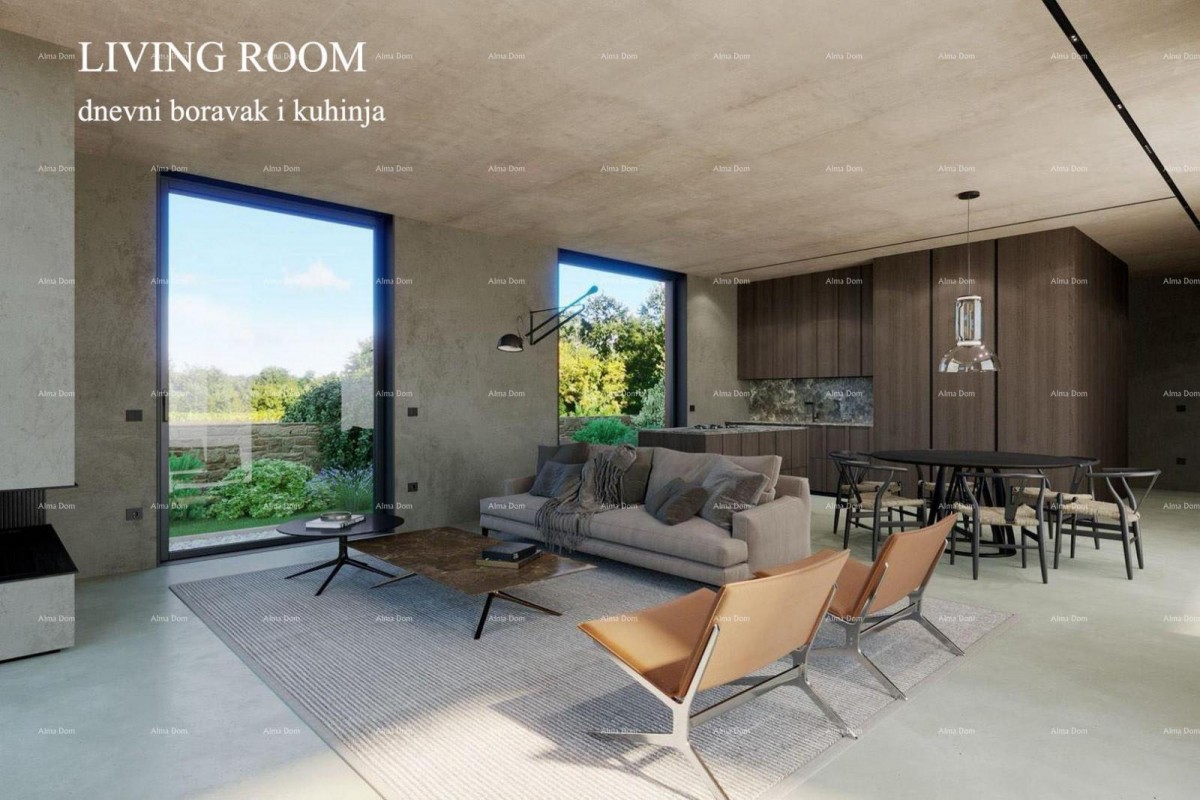 Na prodaju kuća u gradnji s bazenom – Bale, okolica 5