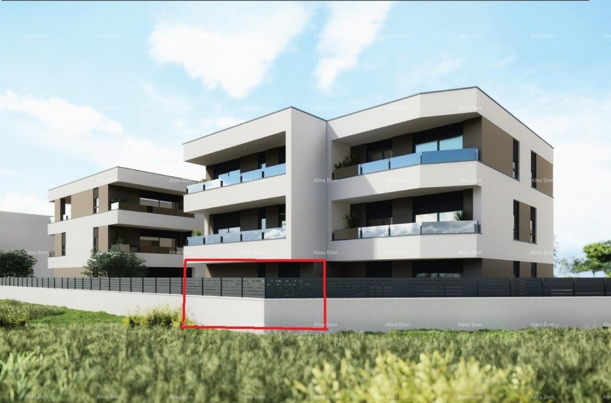 ПУЛА, Вельдебек - Квартира на первом этаже с садом, новостройка / C1 2