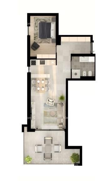 UMAG! Appartamento moderno in un complesso residenziale di alto livello vicino al mare, S73 10