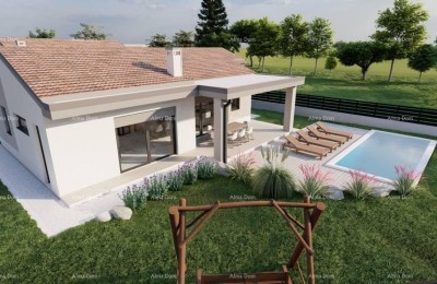 Prodaja kuće prizemnice s bazenom u fazi izgradnje