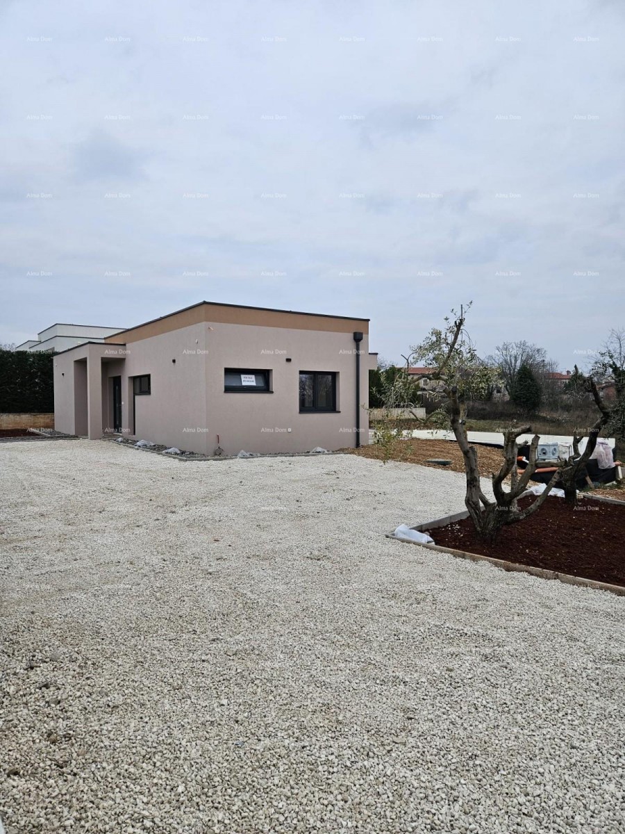 High-quality single-family house with swimming pool and fenced garden for sale, Svetvinčenat 1