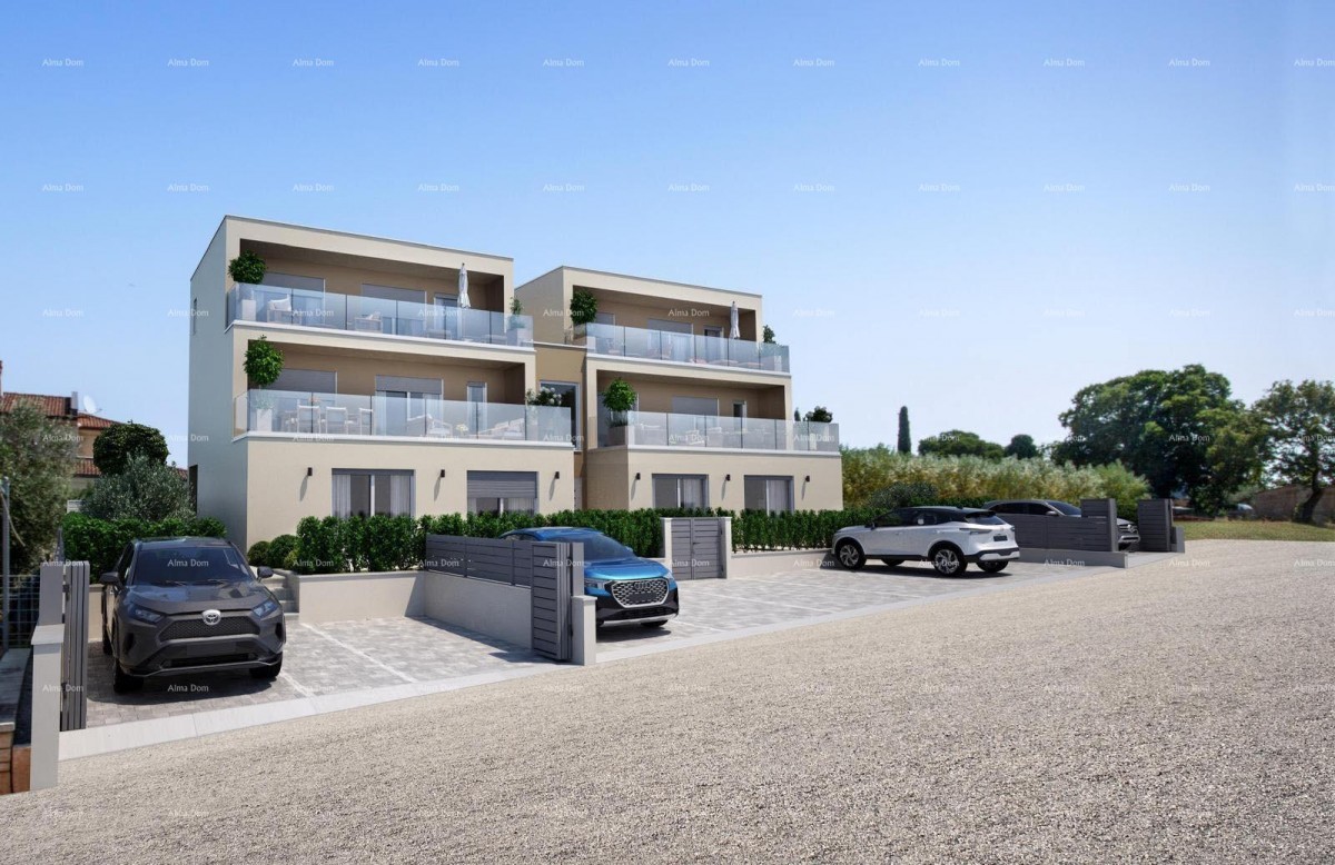 Modern new building with two apartments and panoramic sea view – Žbandaj, Poreč 1