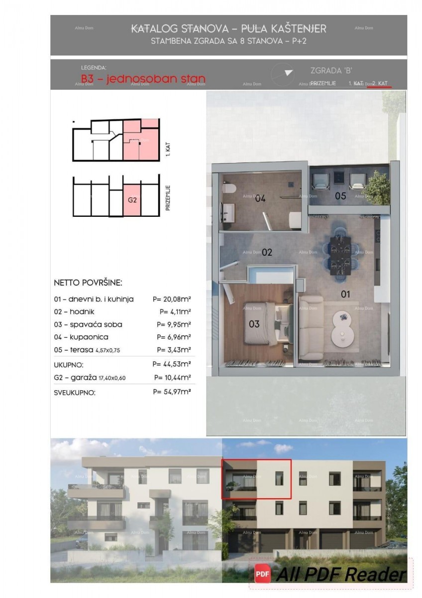 Stan 55 m2 v Puli, samo 600 metrov 4