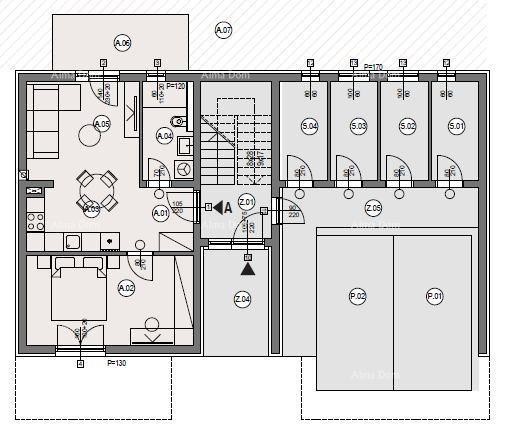 ŠTINJAN – NEW BUILDING NEAR THE SEA AND THE CITY. Apartment A Building A 5