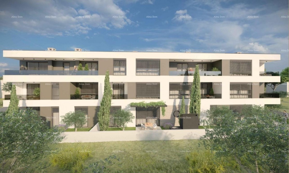 Продажа современных квартир в новом жилом проекте, вид на море, Штиньян, B4 4