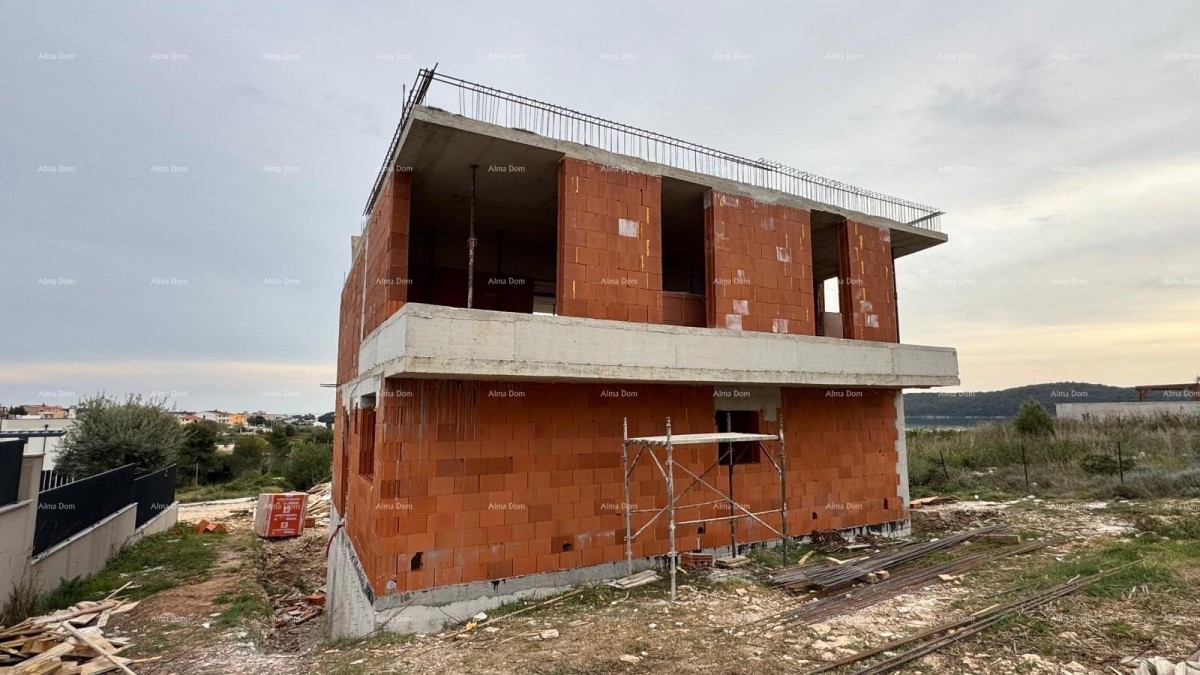 Mukalba, Medulin, Prodaja hiše v roh-bau fazi s pogledom na morje 8