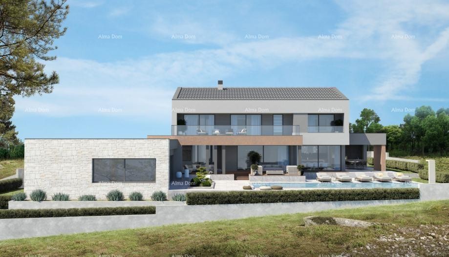 SVETI MARTIN, TERRENO EDILIZIO DI 1.031 m² CON PERMESSO EDILIZIO 1