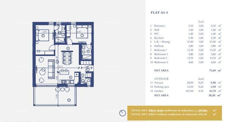 New Construction! Close to Umag! A 1-1 10