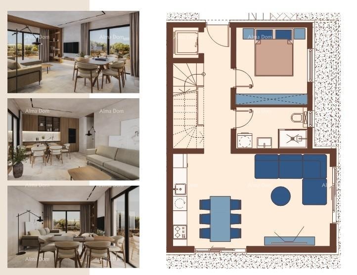 Dupleks luksuzna vila v mediteranskem slogu s bazenom in dvigalom. Pogled na morje! Medulin! 12