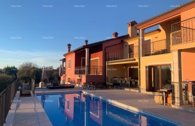 Stunning two-story apartment with a pool and terrace in Buje