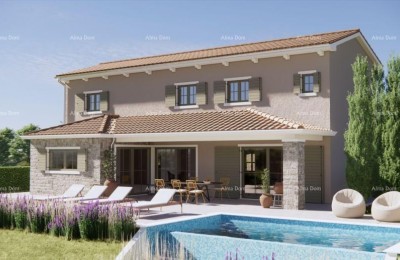 Vendita - terreno combinato con permesso di costruzione e vista mare, Grožnjan!