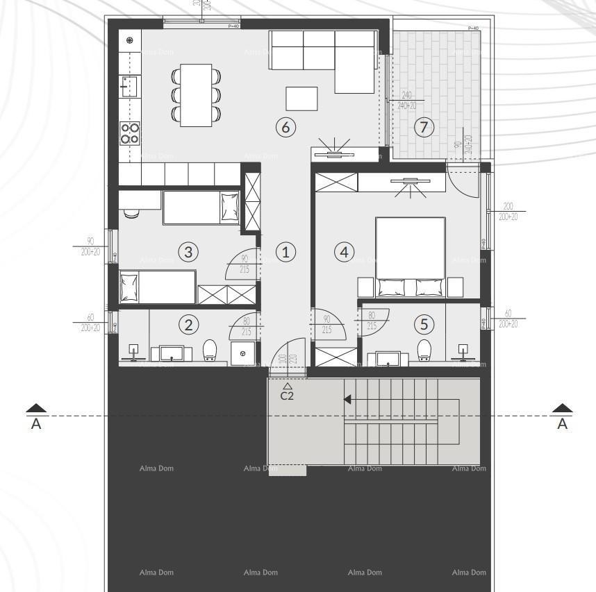 Sales of apartments in modern new construction with a pool, Fažana! 9