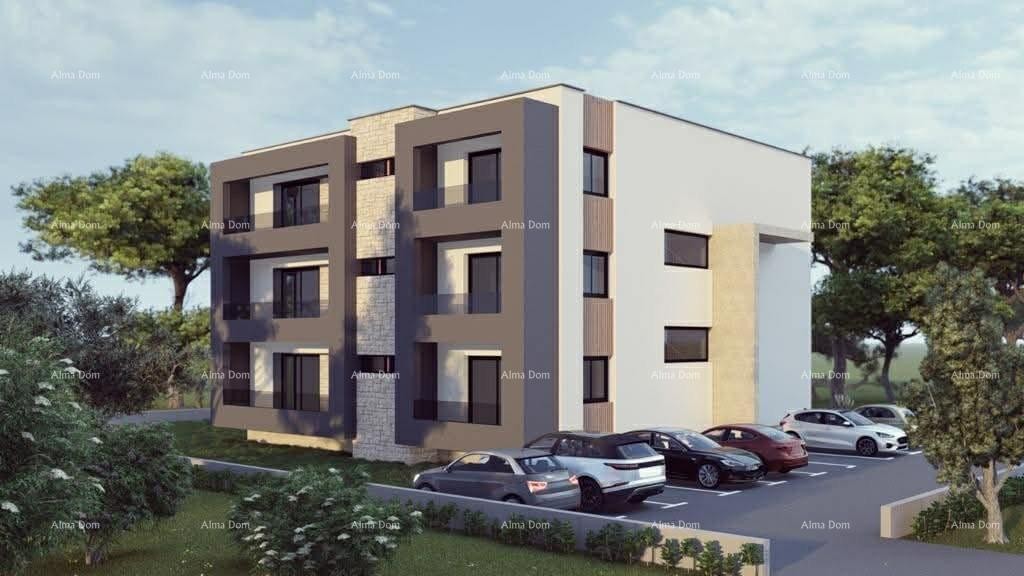 Building plot with a project for a building near the beach 1